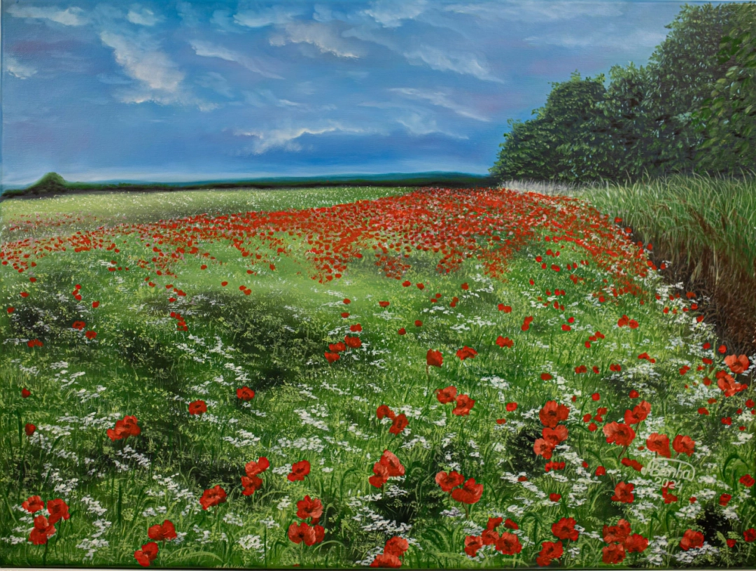 Makové pole před bouřkou by Marija Banha
