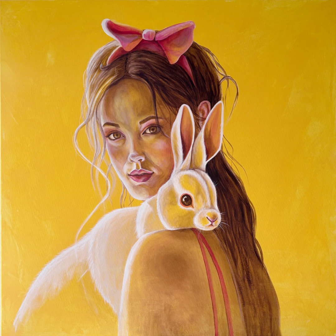 Žena s králíčkem by Eliška Jandová