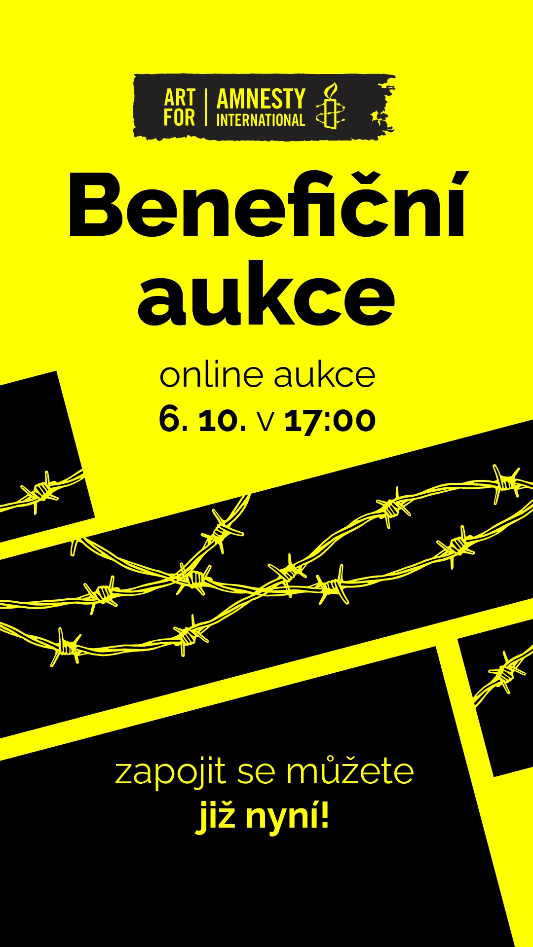 Benefiční dražba - Art for Amnesty