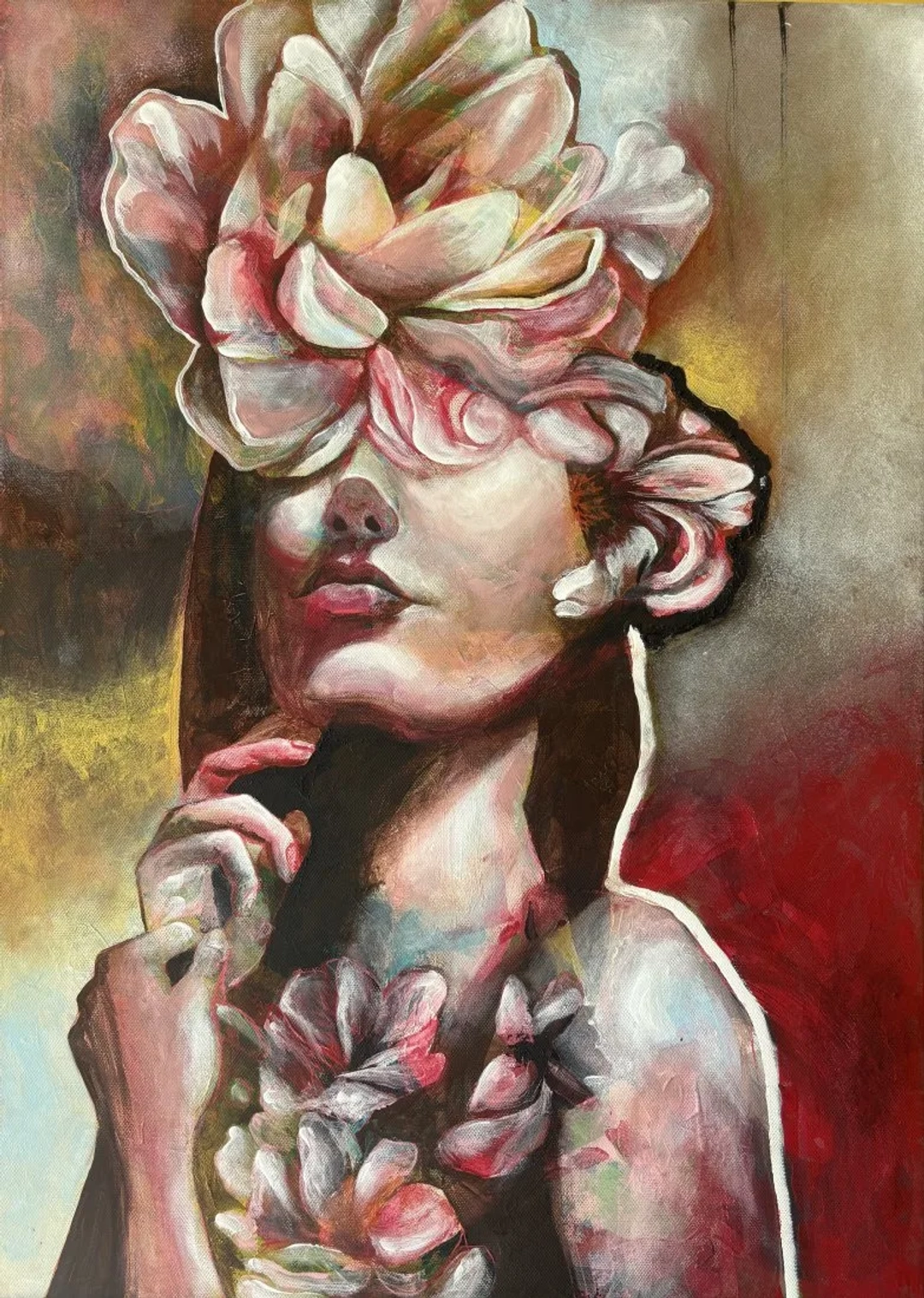 Žena s kytkou ve vlasech by Eliška Jandová