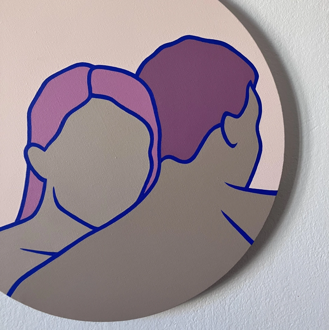 Between us, Cobalt blue (2025) by Tatiana Marková