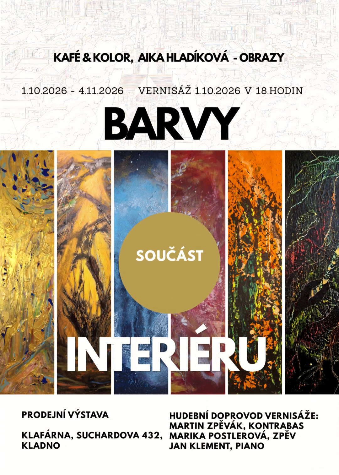 Kafé & Kolor, Barvy součást interiéru 