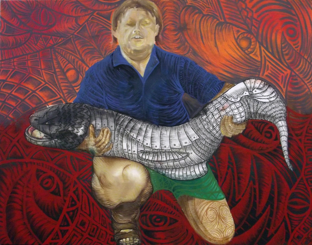 Cooperation With Jiří Směták - Man With Armored Catfish by Hynek Bařák