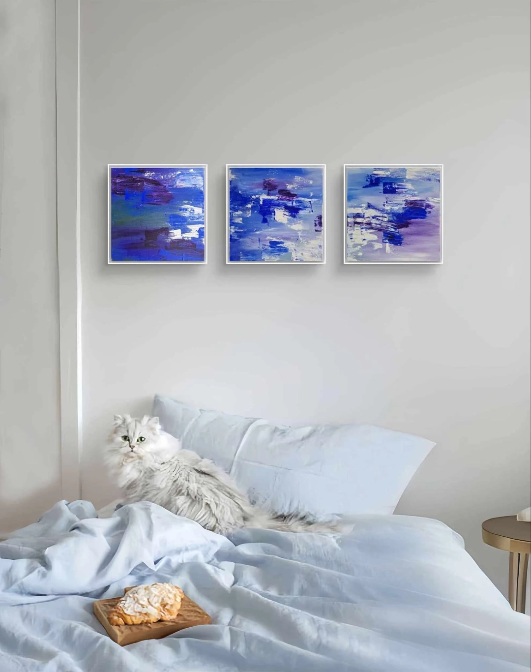 Triptych v modrém