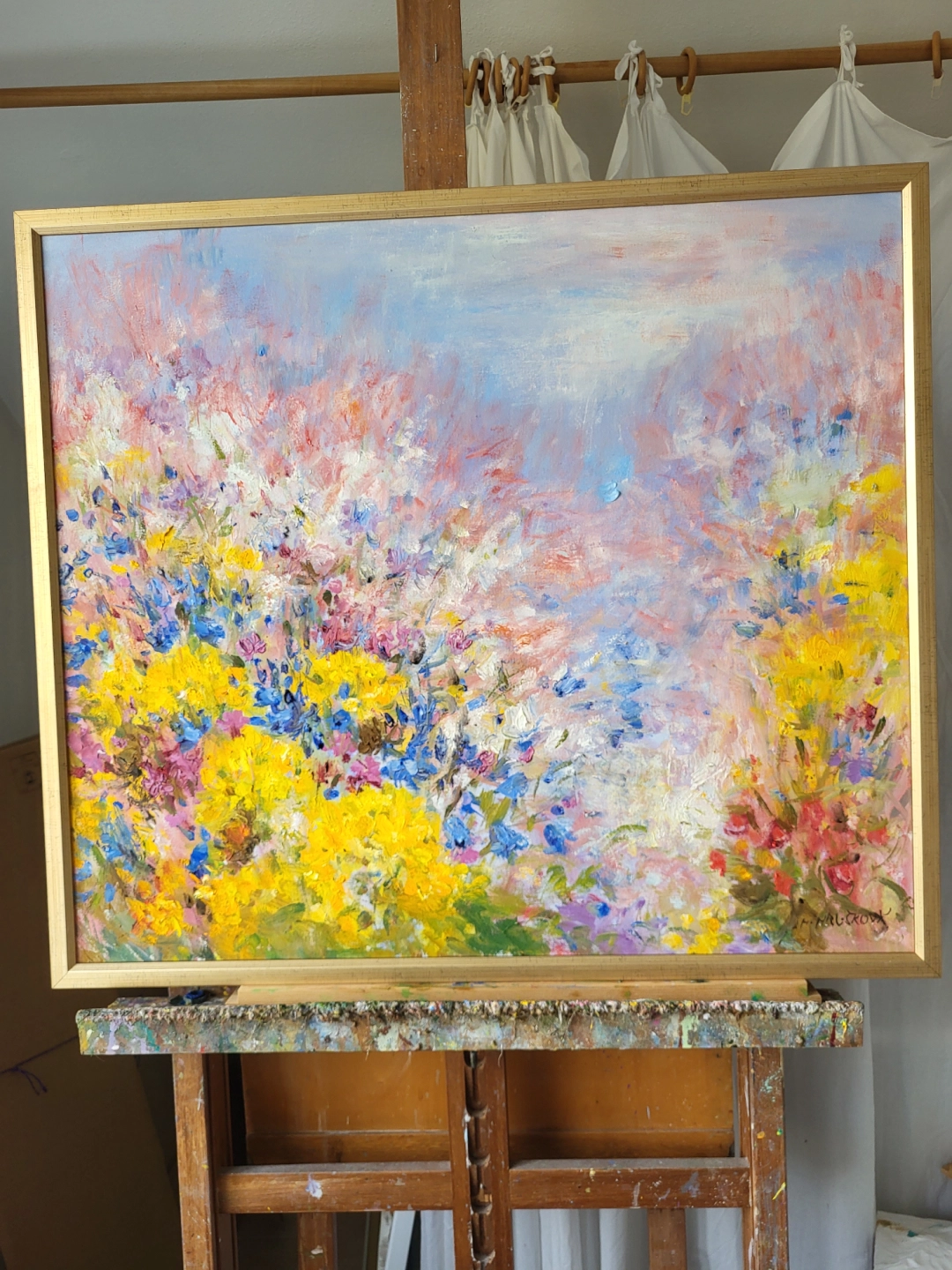 Modrý den by akad. mal. Helena Hrušková Štefková